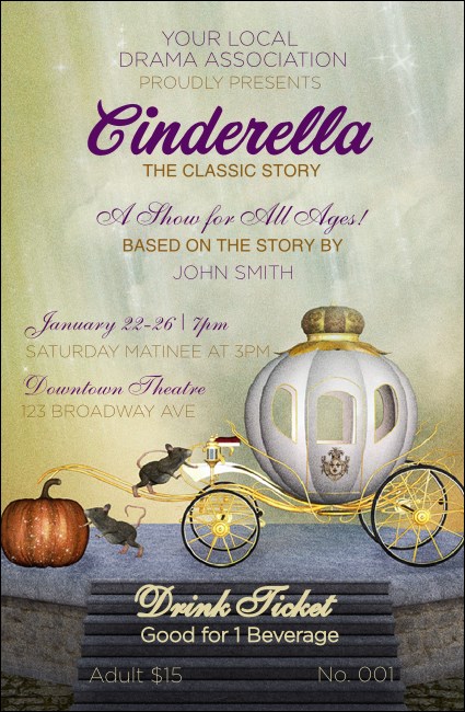 Cinderella Drink Ticket