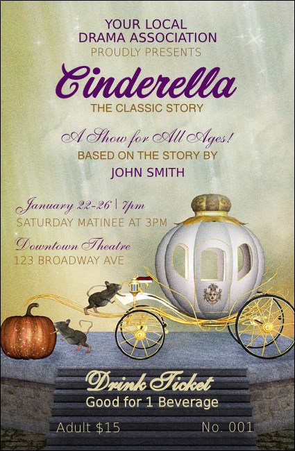 Cinderella Drink Ticket