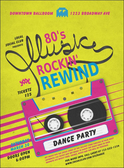 80s Music Flyer