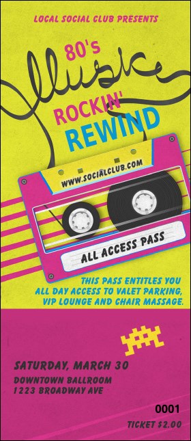 80s Music VIP Pass