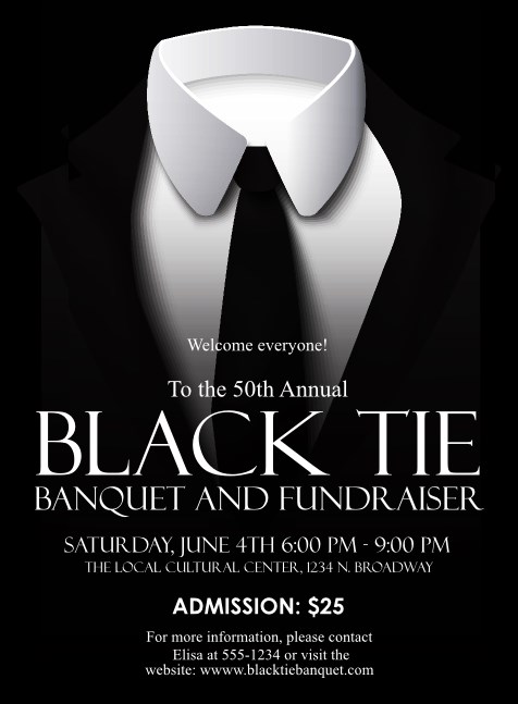 Black Tie Invitation