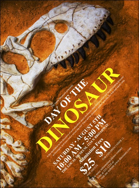 Dinosaur Flyer Product Front