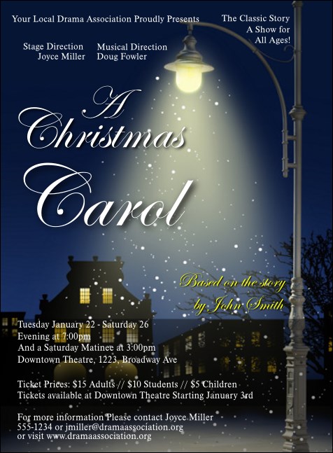 Christmas Carol Invitation