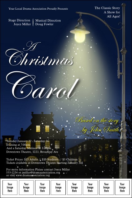 Christmas Carol Logo Poster