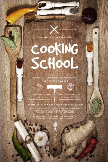 Cooking School Poster Product Front