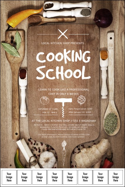 Cooking School Logo Poster