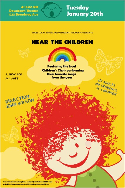 Children's Music Poster Product Front