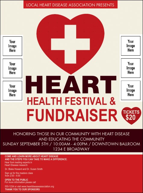 Heart Health Logo Flyer Product Front