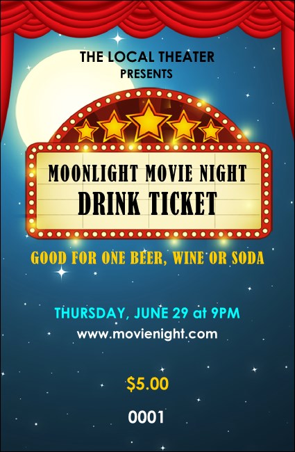 Movie Night Drink Ticket