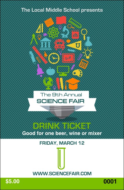 Science Fair Drink Ticket