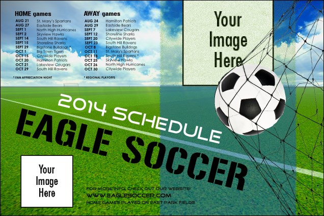 Soccer Schedule Poster Product Front