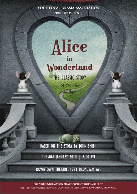 Alice in Wonderland Postcard Product Front