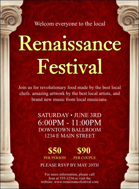 Renaissance Invitation