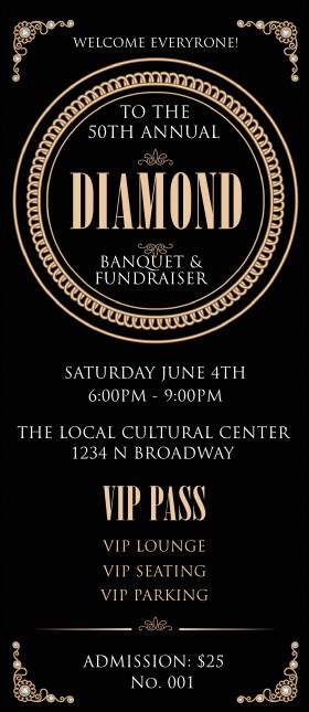 Diamonds Black VIP Pass