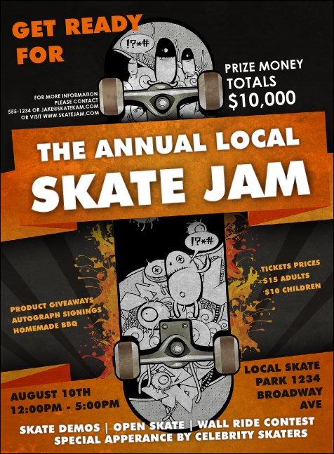 Skateboarding Invitation