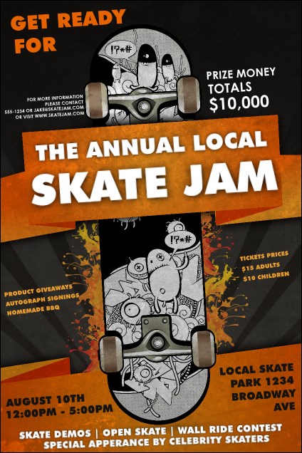 Skateboarding Poster Product Front