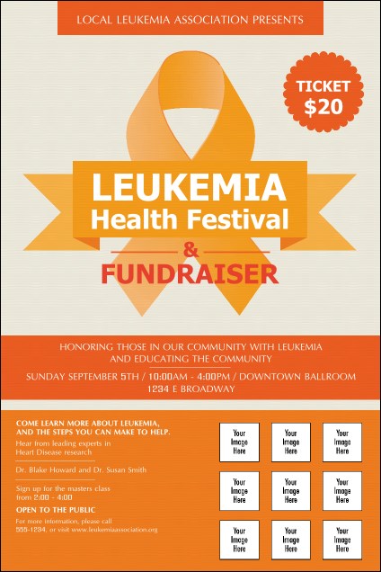 Leukemia Logo Poster Product Front