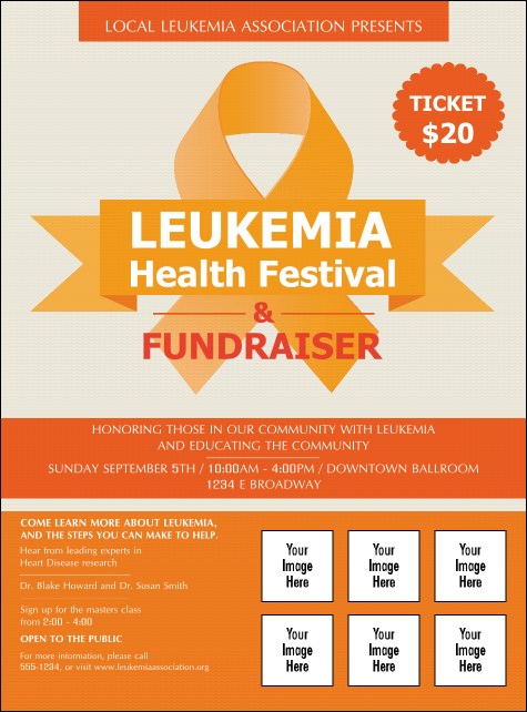 Leukemia Logo Flyer Product Front
