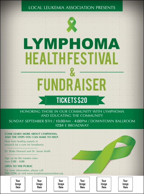 Lymphoma Logo Flyer Product Front