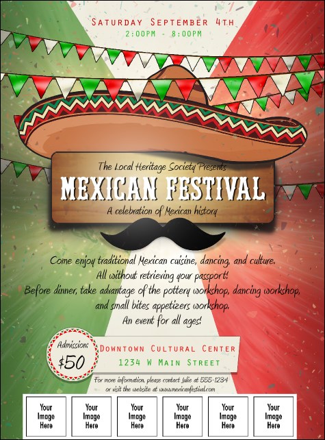 Mexican Fiesta Logo Flyer Product Front