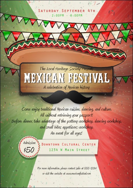 Mexican Fiesta Postcard Product Front