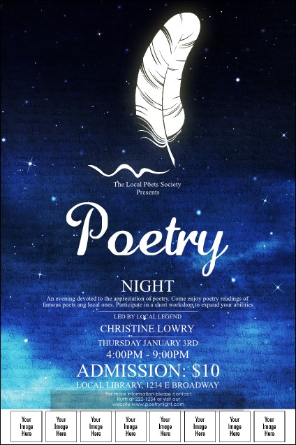 Poetry Quill Logo Poster