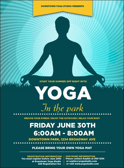 Yoga Meditation Flyer