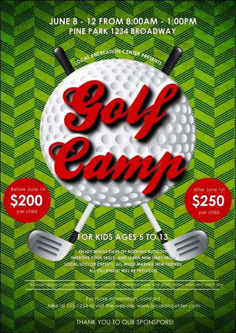 Golf Camp Postcard