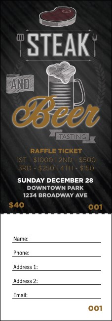 Steak & Beer Raffle Ticket