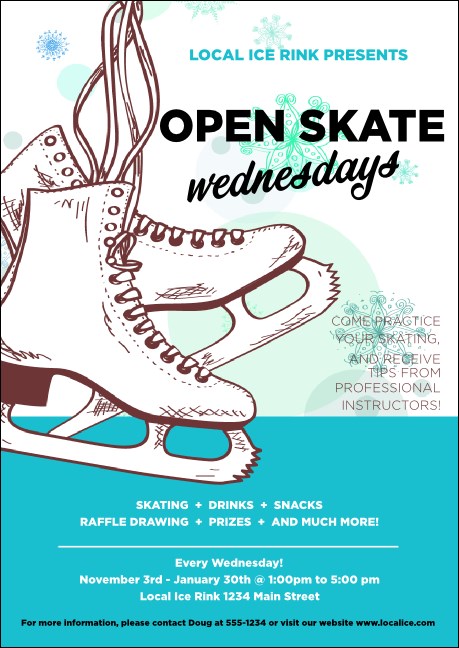 Ice Skating Postcard