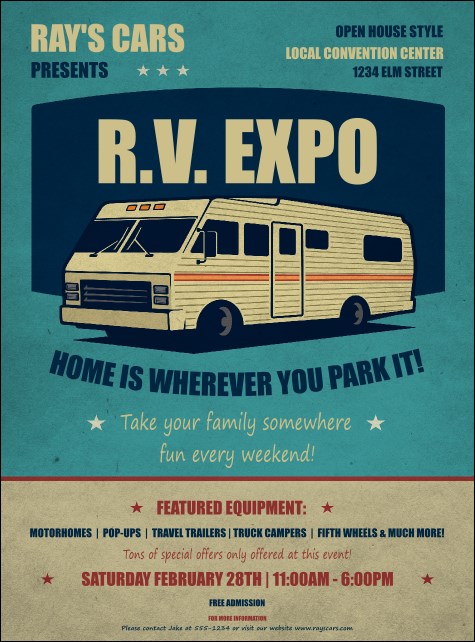 RV Expo Flyer Product Front