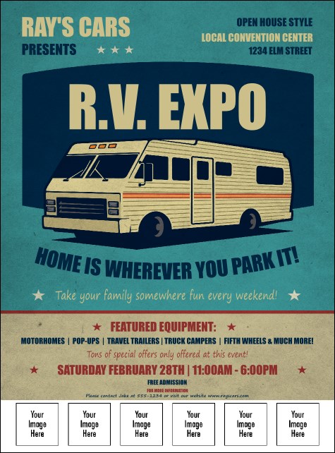 RV Expo Logo Flyer Product Front
