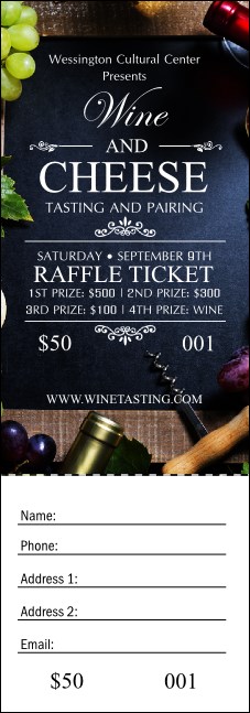 Vineyard Raffle Ticket