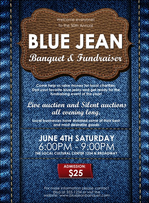 Blue Jeans Invitation