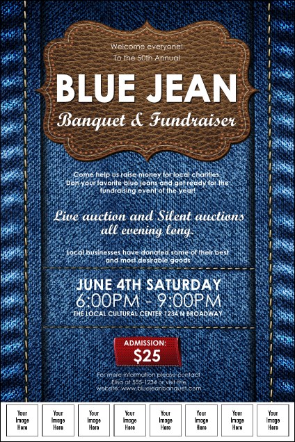 Blue Jeans Logo Poster