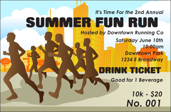 Fun Run Drink Ticket