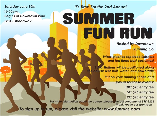 Fun Run Invitation