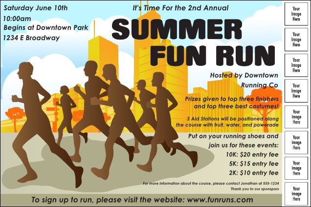 Fun Run Logo Poster