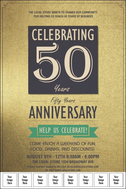 50th Anniversary Logo Poster