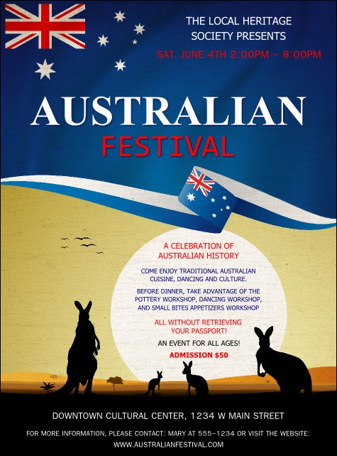Australia Flyer Product Front
