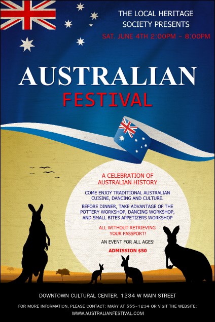 Australia Poster Product Front