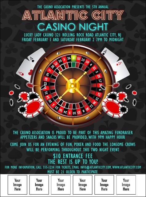 Casino Logo Flyer Product Front