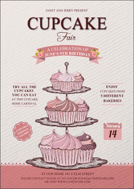 Cupcake Postcard Product Front