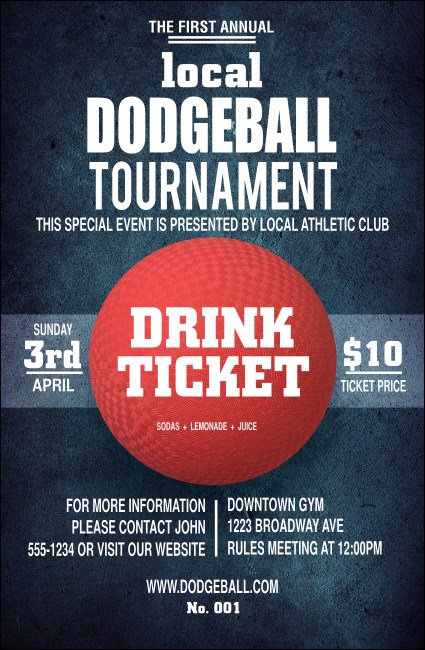 Dodgeball Drink Ticket