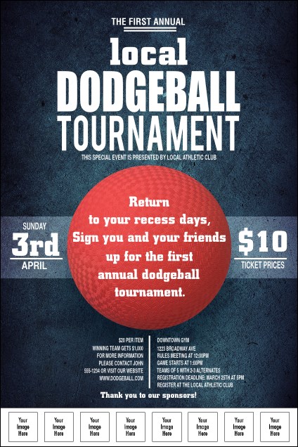 Dodgeball Logo Poster