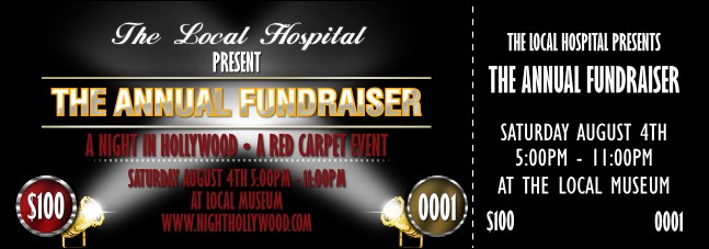 Hollywood Lights Event Ticket Product Front
