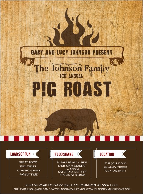 Pig Roast Flyer Product Front