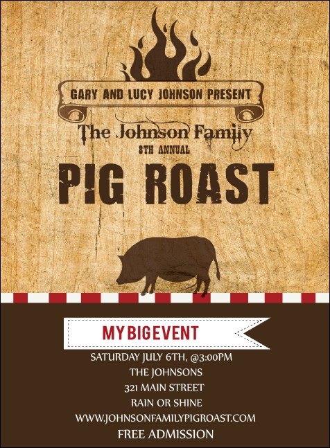 Pig Roast Invitation Product Front