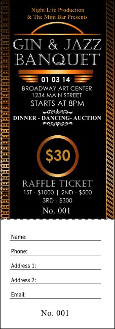 Twenties Raffle Ticket