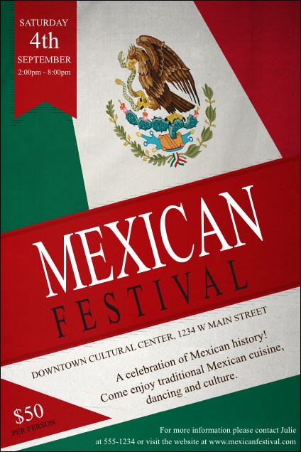 Mexican Flag Poster
